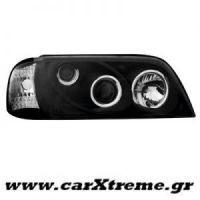 Φανάρι Εμπρός Μαύρο Mercedes Benz W202 C Class 93-01