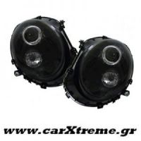 Φανάρι Εμπρός Μαύρα Mini Cooper R56, R55, R57 06+