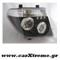 Φανάρι Εμπρός Μαύρο Nissan Navara Frontier 05+