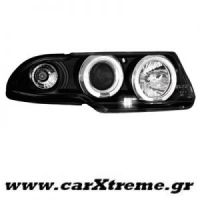 Φανάρι Εμπρός Μαύρο Opel Astra F 95-98