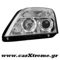 Φανάρι Εμπρός Μαύρο Opel Vectra C 02-04