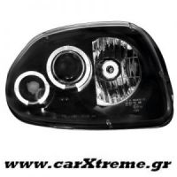 Φανάρι Εμπρός Μαύρο Renault Clio II 98-01