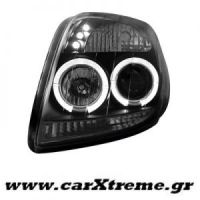 Φανάρι Εμπρός Μαύρο Toyota Yaris 06+