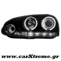 Φανάρι Εμπρός Μαύρο Για Αυτοκίνητα VW Golf V 03-09