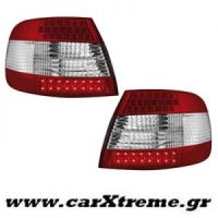Φανάρι Πίσω Red Crystal Led Για Αυτοκίνητο Audi A4 B5 Lim 95-10/00