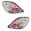 Πισινά Φανάρια Set Για Peugeot 207 06-09 Led Chrome JunYan