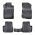 Πατάκια Σκαφάκια 3D Από Λάστιχο TPE Για Citroen C3 2009-2016 Rizline 4 Τεμάχια Μαύρα