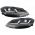 Μπροστινά Φανάρια Set Για Vw Golf VII (7.5) 17-19 DRL Full Led Halogen Version Black LEDHL10-BK Osram Ledriving