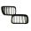 Καρδιές Μάσκας Για Bmw 3 E36 96-99 M4 Look Με Διπλή Γρίλια Μαύρο Γυαλιστερό 2 Τεμάχια
