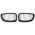 Καρδιές Μάσκας Για Bmw 1 E81 / E82 / E87 / E88 07-11 Μαύρο Γυαλιστερό 2 Τεμάχια