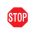 Αυτοκόλλητο Σήμα "STOP" 9cm x 8.8cm Με Επικάλυψη Σμάλτου 1 Τεμάχιο