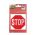 Αυτοκόλλητο Σήμα "STOP" 9cm x 8.8cm Με Επικάλυψη Σμάλτου 1 Τεμάχιο
