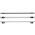 Μπάρες Οροφής Αλουμινίου CRUZ Oplus 924-036 R-128cm Railing System Ασημί 2 Τεμάχια