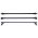 Μπάρες Οροφής Σιδερένιες CRUZ Cargo Spro-120cm 922-437 Σετ Με Πόδια Για VW Caddy Maxi 07-11 3 Τεμάχια
