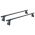 Μπάρες Οροφής Σιδερένιες CRUZ 921-101 Optima OS-115cm Μαύρες 2 Τεμάχια
