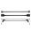 Μπάρες Οροφής Αλουμινίου CRUZ 924-012 Optima Alu T-108cm Ασημί 2 Τεμάχια