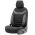 Καλύμματα Αυτοκινήτου Otom Individual Design Universal Jacquard / Rachel / Δερματίνη Σετ Εμπρός / Πίσω 11 Τεμαχίων Μαύρο Με Γκρι Ραφές IND-202