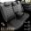 Καλύμματα Αυτοκινήτου Otom Inspire Design Universal Full Δερματίνη Σετ Εμπρός / Πίσω 11 Τεμαχίων Μαύρο INS-3501