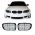 Καρδιές Μάσκας Για Bmw 1 E81 / E82 / E87 / E88 07-11 M4 Look Με14 Διπλές Γρίλιες Μαύρο Γυαλιστερό 2 Τεμάχια