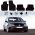 Πατάκια Αυτοκινήτου Μοκέτα Για Vw Gοlf 5 & 6 Με Διπλό Κέντημα Gti Black 4 Τεμάχια