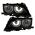 Μπροστινά Φανάρια Set Για Bmw 3 E46 Sedan/Caravan 01-05 Angel Eyes Μαύρα H7/H7 Με Μοτέρ Depo