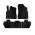 Πατάκια Αυτοκινήτου Gledring 0121 Citroen Berlingo 2008-2018 / Peugeot Partner 2008-2018 Μαύρο 5 Τεμάχια
