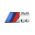 Σήμα Bmw ///M Αυτοκόλλητο 3D Μεγάλο 8x3cm Χρώμιο 1 Τεμάχιο