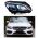 Μπροστινά Φανάρια Set Για Mercedes-Benz C-Class W205 14-18 Halogen Upgrade Σε Full Led DRL Μαύρα Με Μοτέρ Carner