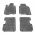 Πατάκια Σκαφάκια 3D Από Λάστιχο Για Mercedes-Benz Fiat Panda 2012- Rezaw Plast 4 Τεμάχια Μαύρα