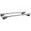 Μπάρες Οροφής Αλουμινίου Universal Rackit RK004-1 120cm Railing System Σετ Με Πόδια Και Κλειδαριά Ασημί 2 Τεμάχια