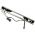 Μπάρες Οροφής Αλουμινίου Universal Rackit RK004-1 120cm Railing System Σετ Με Πόδια Και Κλειδαριά Ασημί 2 Τεμάχια