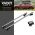 Μπάρες Οροφής Αλουμινίου Universal Rackit RK004-1 120cm Railing System Σετ Με Πόδια Και Κλειδαριά Ασημί 2 Τεμάχια