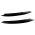 Φρυδάκια Μπροστινών Φαναριών Για VW Golf 7 12-21 Evil Eye Μαύρο Γυαλιστερό 2 Τεμάχια