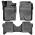 Πατάκια Σκαφάκια 3D Από Λάστιχο TPE Για Ford Ranger & Raptor T9 2023+ Rizline 4 Τεμάχια Μαύρα