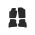 Λαστιχένια Πατάκια Geyer & Hosaja Για VW Polo 2009-2017 / Skoda Fabia 2014+ / Seat Ibiza 2008-2017 4 Τεμάχια Μαύρο 842/4C