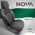 Καλύμματα Αυτοκινήτου Otom "Nova" Universal Ύφασμα Jacquard / Δερματίνη Σετ Εμπρός / Πίσω 11 Τεμαχίων Μαύρο NOV-3301