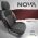 Καλύμματα Αυτοκινήτου Otom "Nova" Universal Ύφασμα Jacquard / Δερματίνη Σετ Εμπρός / Πίσω 11 Τεμαχίων Μαύρο / Κόκκινο NOV-3302