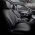 Καλύμματα Αυτοκινήτου Otom "Advanced Leather" Universal Δερματίνη / Λινό Ύφασμα Σετ Εμπρός / Πίσω 11 Τεμαχίων Μαύρο / Smoke ΑDV-103