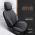 Καλύμματα Αυτοκινήτου Otom "Advanced Leather" Universal Δερματίνη / Λινό Ύφασμα Σετ Εμπρός / Πίσω 11 Τεμαχίων Μαύρο / Smoke ΑDV-103