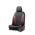 Καλύμματα Αυτοκινήτου Otom Coral Design Universal Full Δερματίνη Σετ Εμπρός / Πίσω 11 Τεμαχίων Μαύρο / Κόκκινο CRΑL-104