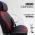 Καλύμματα Αυτοκινήτου Otom Progressive Design Universal Full Δερματίνη Σετ Εμπρός / Πίσω 11 Τεμαχίων Μαύρο / Κόκκινο ΡRG-104