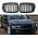 Καρδιές Μάσκας Για Bmw 3 E46 99-01 Sedan/Touring/Compact M4 Look Με Διπλή Γρίλια Μαύρο Γυαλιστερό 2 Τεμάχια