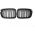 Καρδιές Μάσκας Για Bmw 3 E46 99-01 Sedan/Touring/Compact M4 Look Με Διπλή Γρίλια Μαύρο Γυαλιστερό 2 Τεμάχια