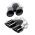 Μπούκες Εξάτμισης Για Mercedes-Benz A-Class (W177), CLA (C118), GLA (H247), GLB (X247) Piano Black (2 Διπλές)