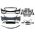 Body Kit Για Mercedes-Benz C-Class W205 14-20 Sedan Amg C63s Facelift Look Με Μάσκα & Μπούκες