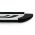 Πλαινά Σκαλοπάτια FABA (Silver-Black-173cm) 2 Τεμάχια Αλουμινίου Χωρίς Βάσεις