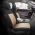 Καλύμματα Αυτοκινήτου Otom Flex Design Universal Βαμβακερό Ύφασμα Rachel Σετ Εμπρός / Πίσω 10 Τεμαχίων Μαύρο / Μπεζ FLX-103
