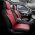 Καλύμματα Αυτοκινήτου Otom Pro Design Universal Βαμβακερό Ύφασμα Rachel / Δερματίνη Σετ Εμπρός / Πίσω 11 Τεμαχίων Μαύρο / Μπορντό PRO-105