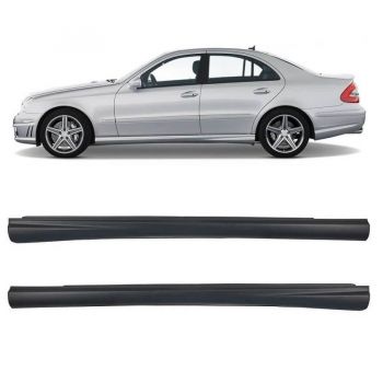 Πλαινά Μασπιέ Για Mercedes-Benz E-Class W211 02-09 Amg Look Από Abs Πλαστικό 2 Τεμάχια Made In Taiwan