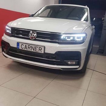 Μπροστινά Φανάρια Set Για Vw Tiguan II mk2 16+ DRL Led Matrix & Led Signal Dynamic R-Line Look H7/H7 Με Μοτέρ Carner